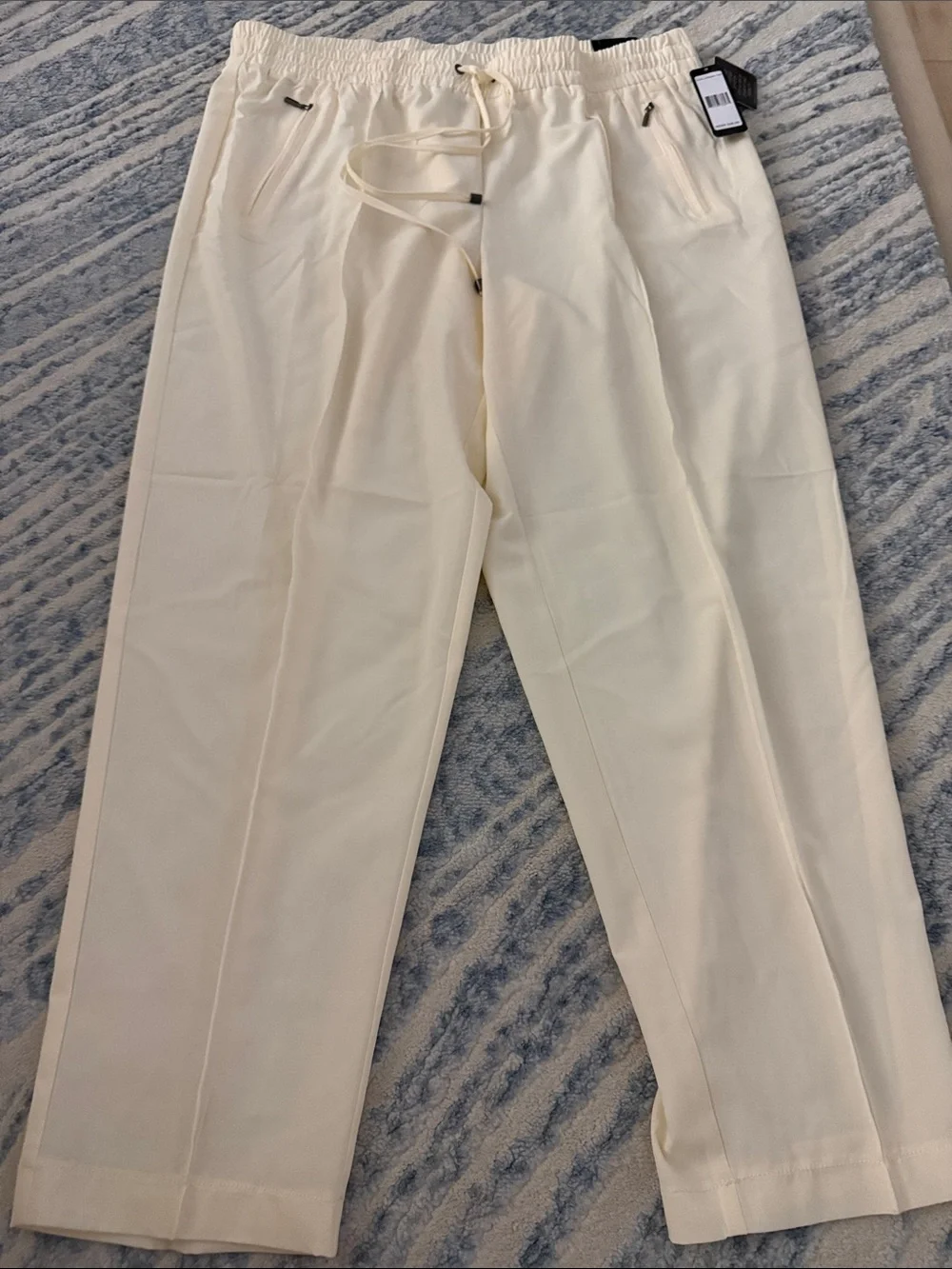 NWT Soho Apparel Cream Drawstring Pants Size XL